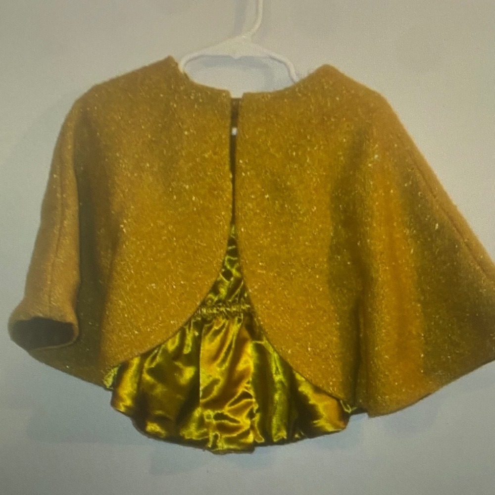 Gold Kids Cape Jacket